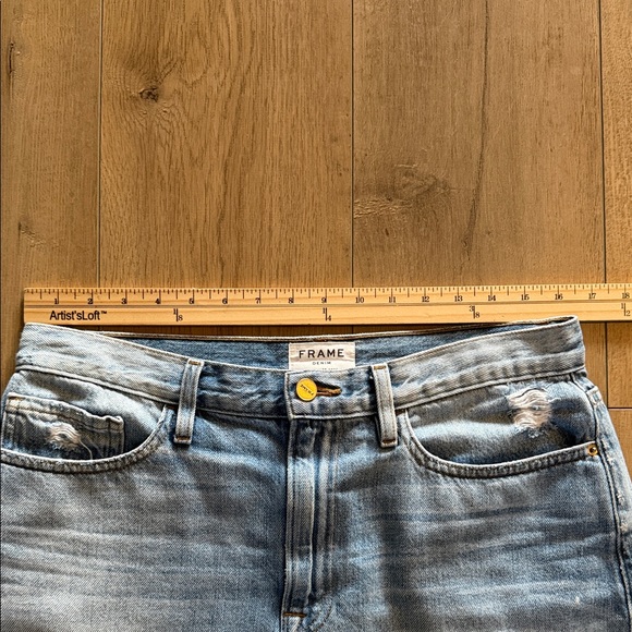 Frame Denim Le Mini Skirt Size 30 (10) Fray Edge in Ryde 100% Cotton Festival - Picture 7 of 9